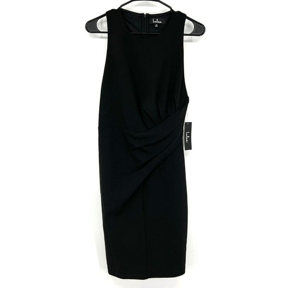 Lulus Dresses & Skirts - Lulus Dress Black Racerback Pleated Sleeveless Cocktail NWT